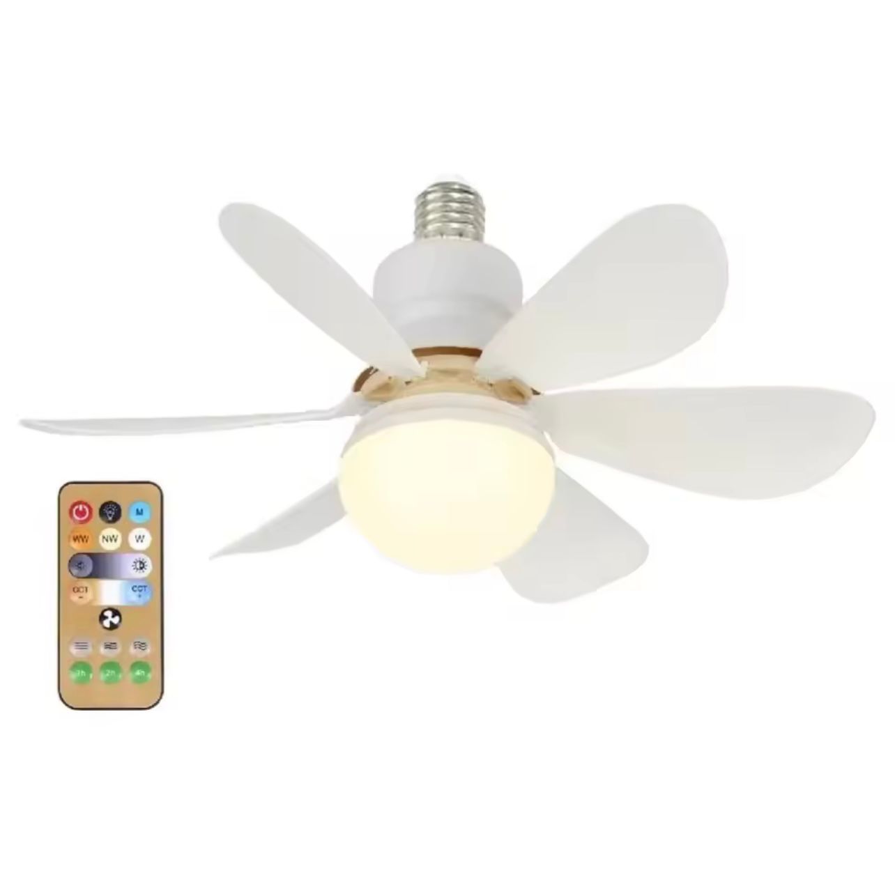 Ventilador LED Inteligente 2 en 1 con control Remoto